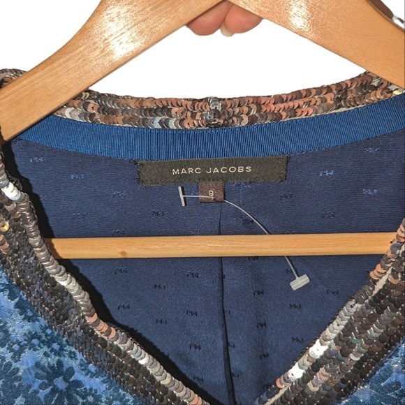 NWOT Marc Jacobs Wool Silk Floral Brocade Jacquard Sequin Print Blazer Jacket 8 - Picture 6 of 16